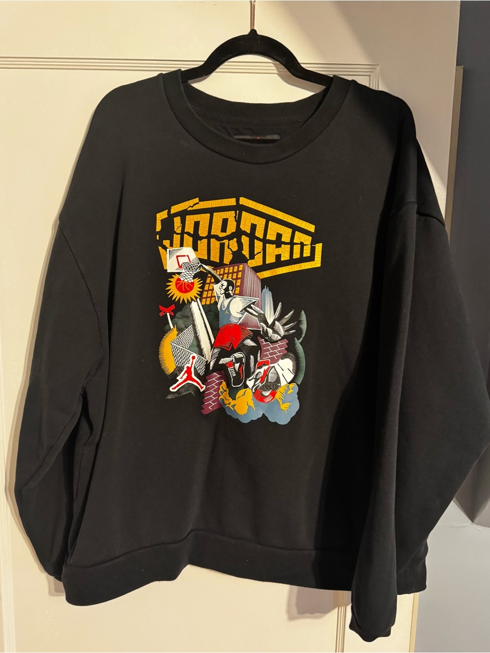 Jordan Black Crewneck Sweatshirt
